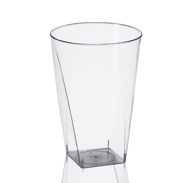 Smarty Had A Party 10 oz. Clear Square Bottom Disposable Plastic Cups (500 Cups), 500PK 6955R-CASE - main